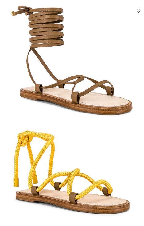 rag & bone Shoes - Rag & Bone Gladiator Sandal SIZE 6.5 Tan Festival Gold Ankle Wrap Laces $375 NEW